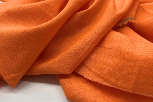 Лен с вискозой Оранжевый